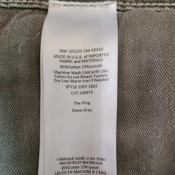 Current/Elliott The Fling boyfriend jeans in Stone Grey size 24​ - Picture 11 of 11